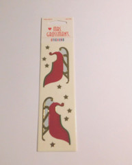 Mrs. Grossman’s Lot 3 Strips Brand New Package ~Sleigh Sled~ Christmas Stickers
