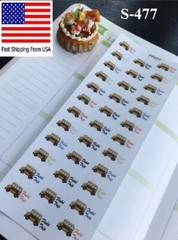 Erin Condren Planner Sticker – Back to School, Test, Exam, No School, Homework