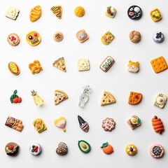 Slime Charms Food Cute Set – Mixed Lot Assorted Resin 10mm-25mm, A 100