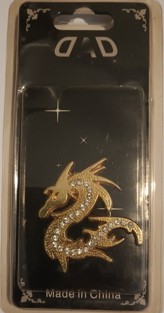 3D Diamond Beautiful Dragon Metal Chrome car stickers( Gold Or Silver)