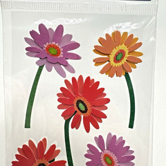 Recollections 3D Colorful Daisies FLOWERS Garden Wedding Scrapbook Stickers