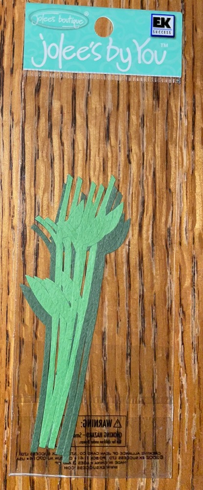 Jolees Mini Green Stems “Just Add Flowers”Plant Card Craft Scrapbook Home Garden