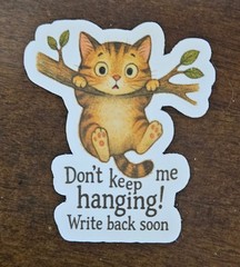Cat sticker seals, kitten sticker seals, pen pal letter stickers, write soon