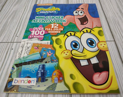 SpongeBob Squarepants Mini Sticker Activity Book 100+ Stickers Colorful Scenes