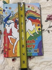 Rainbow Brite Notebook With Puffy Confetti Stickers Lot New
