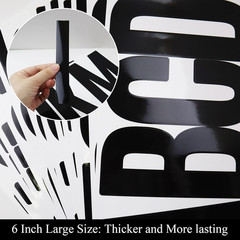 21 Sheets 6 Inch Letter Stickers, Self Adhesive Vinyl Capital Alphabet Punctuati