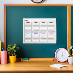 Weekly Plan Dry Erase Whiteboard Stickers Planner for Wall Calendar