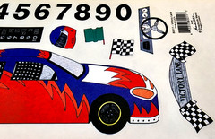 Race Car Victory Lane Clear Sticker Sheet 2002 Stock Car Indy 50 Scrapbook Mania