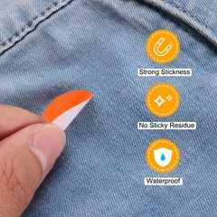 2 Sheets Round Number Stickers 1-50 Consecutive Number Labels Orange 1″ Each