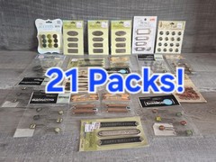 Lot 21 Packs Metal Stickers Embellishments Scrapbooking Craft Accents b101