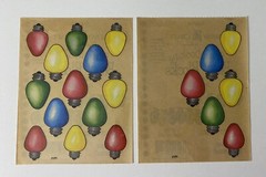 Christmas Scrapbooking Stickers Provo Craft Christmas Lights Bulbs Multi Color