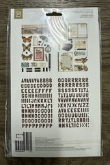 Basic Grey **SERENADE** Coordinating Designer Chip Stickers Shapes & Alphabet