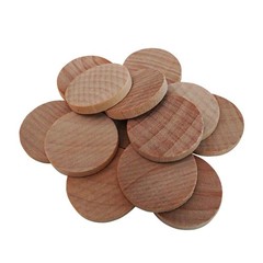 1 Inch Natural Wood Slices Unfinished Round Wood Coins, 120 per Pack | for DI…