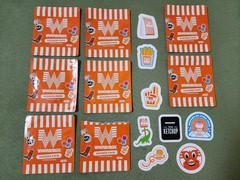 Whataburger 2026 Sticker Packs 1, 2, 3, and 5. Lot of 8 packs. New.