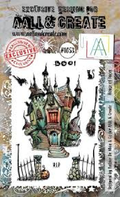 AALL AND CREATE – CLEAR ACRYLIC STAMPS – HOUSE OF FACES