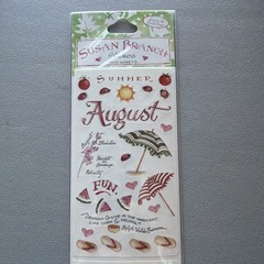 Susan Branch August Summer Colorbok Stickers 2 Sheets Sealed Pack VTG Rare
