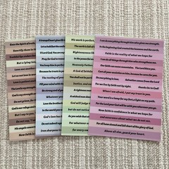 Christian Bible Verse Stickers, Inspirational Faith Religious Quote Set 4 Sheets