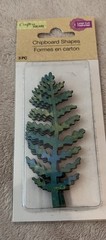 Crafters Square Chipboard Shapes: Green & Yellow Leaves