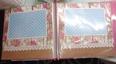 Pre made Paper Studio 8×8 scrapbook plus embellishments