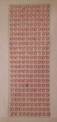 CraftbuddyUS 240 pcs x 8 mm Self Adhesive Faceted Round Gems,Color- AB PINK