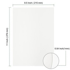 PINGEUI 50 Pack 8.5 x 11 Inches White Chipboard Sheets,40 pt White Chipboard,…