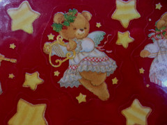 Set of 5 Vintage American Greetings Christmas Sticker Packages -4 Sheets Ea- New