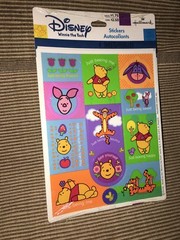 New Sealed Hallmark Disney Winnie The Pooh Piglet Eeyore Tigger Stickers