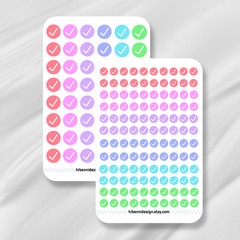 Checkmark planner stickers | To-do list | Dot icon | Checklist | Scrapbooking