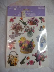 American Greetings Forget Me Not Scented Stickers 2 Sheets Vintage Stickers