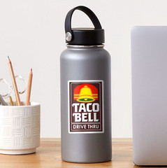 Taco Drive Thru Logo Sticker (reproduction)
