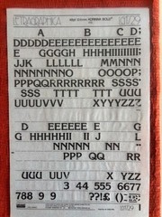 4 Letraset INSTANT LETTERING Transfer Letters Korinna BOLD 48pt 1