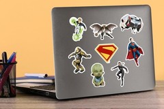 SUPERMAN 2025 CHARACTER VARIETY DIE CUT VINYL 50 CT STICKER PACK