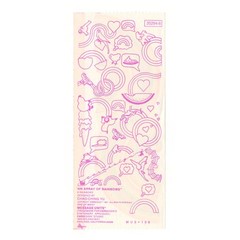 Message Units Sticker Strip An Array of Rainbows Cardesign Vintage 1981 Stickers