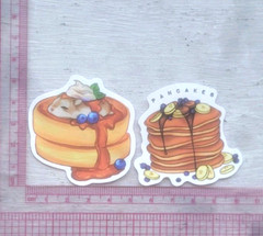 Breakfast Pancake Stickers Blueberry Food Delicious Bread Lot of 5