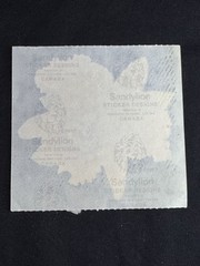 Vintage Sandylion Orchid Flower Mylar Foil Sticker With Some Peeling