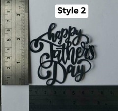 12 PCS. HAPPY FATHERS DAY PAPER DIECUT EMBELISHMENT FOR SCRAPBOOK AND CARD DECOR