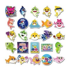 Baby Shark Stickers Skateboard Vinyl Laptop Luggage Decal Hydro Flask Child 50pc