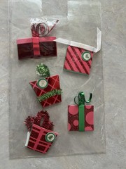 Recollections Christmas 3Pc Dimensional Sticker Lot Ornaments Gift Tags