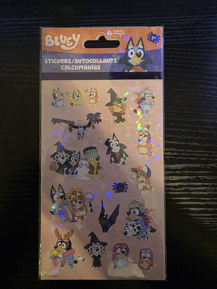BLUEY DOG Halloween Stickers by Sandylion | 4 Sheets