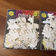 Color Me Crazy Foam Ghost Halloween Bat Mummy Stickers Two Pack Lot New 120 Pcs