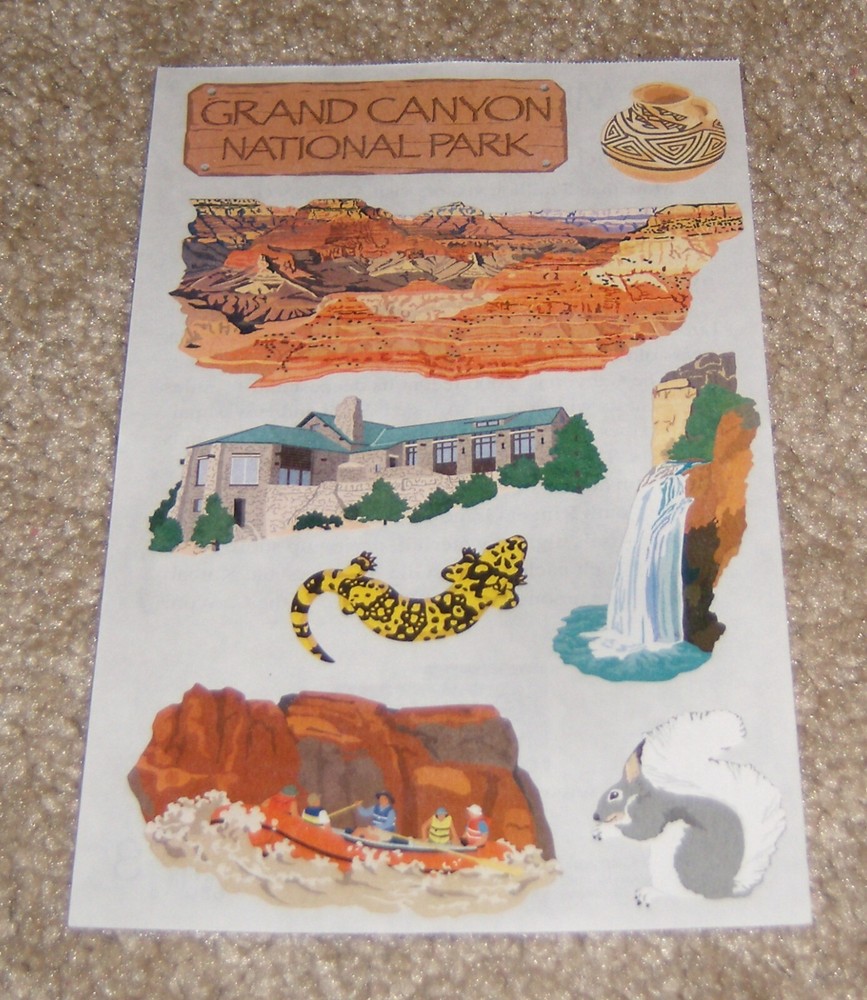 Mrs. Grossman Paper Whisper Stickers ~ Grand Canyon National Park. HTF