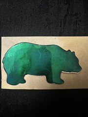 Rare Vintage 80s Mystik Oilies Oilie Oily Oilly Bear Touch Sticker 1980s