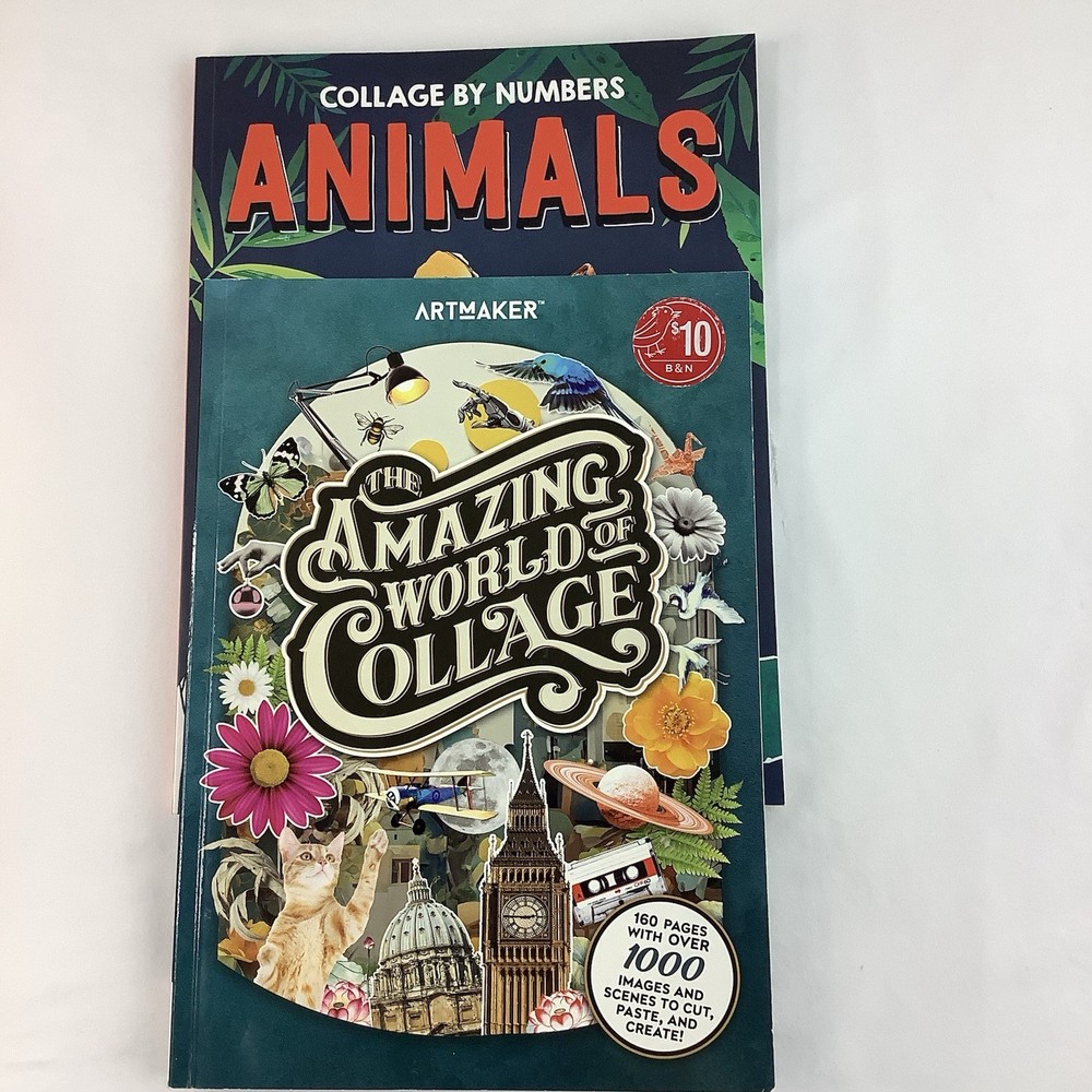 Collage Books Create Your Own Collage Cut & Paste Junk Journal Create By Numbers
