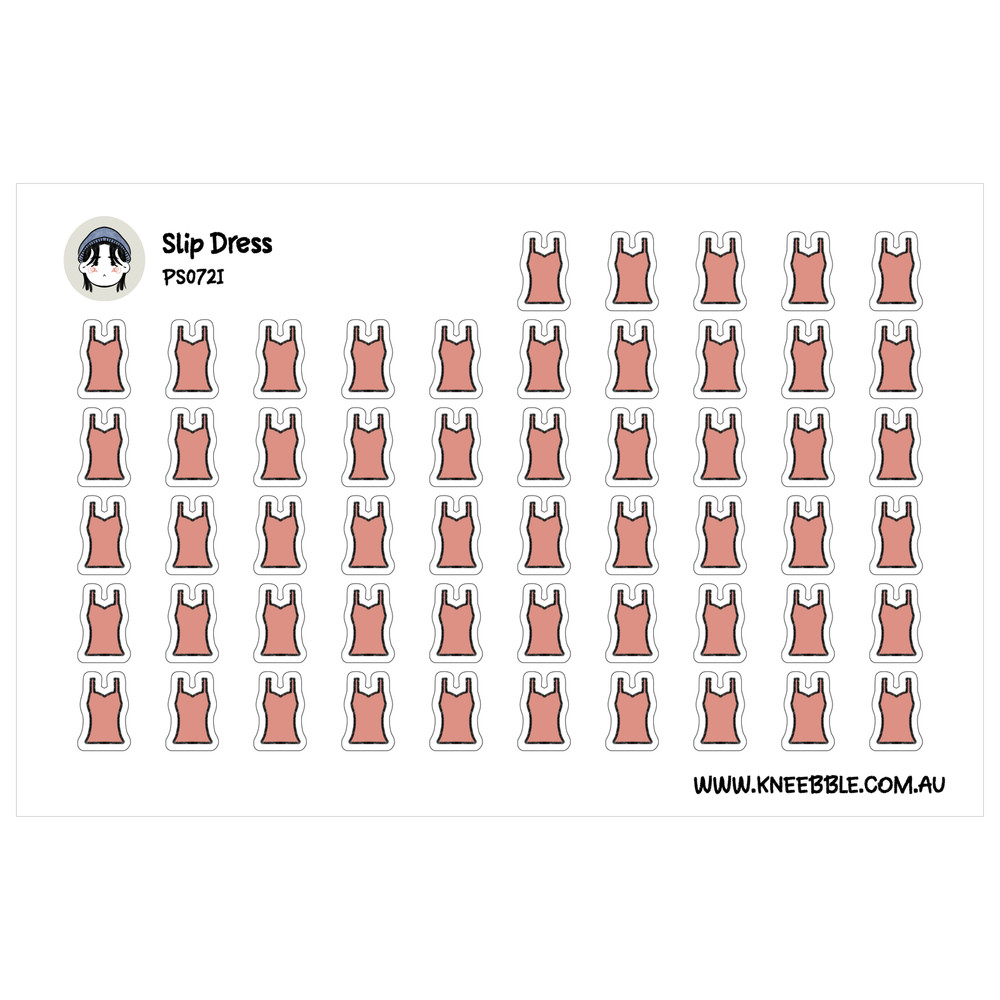 Slip Dress Stickers – Stylish Planner Stickers to Organize Your Schedule