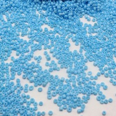 4000 Pcs Opaque Glass Small Beads 2mm Sky Blue + Storage Box Jewelry Making