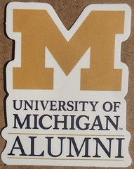 University of Michigan Alumni die-cut decal sticker