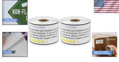 Thank You for Your Purchase Labels 4 x 2 inch, Whi