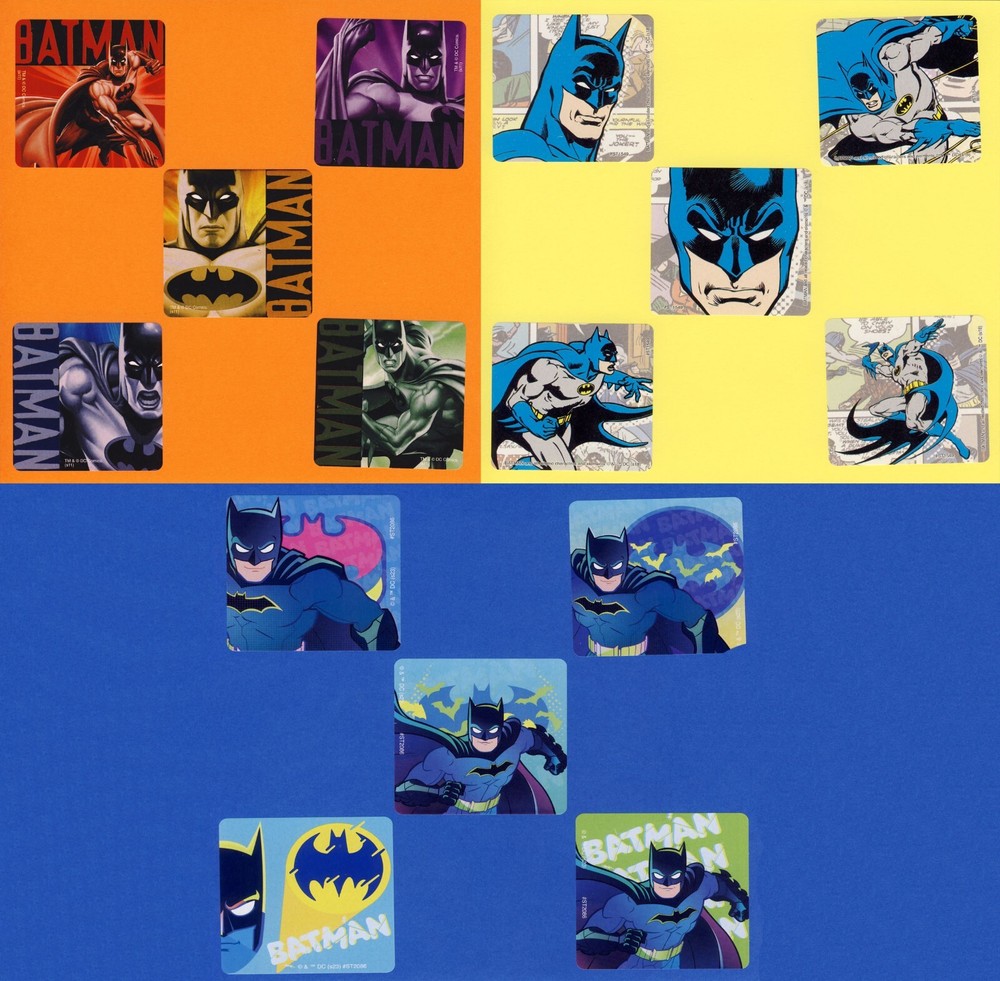 15 Batman Assorted Large Stickers – Party Favors – Superhero