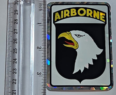Vintage 101st AIRBORNE DIVISION Prism Vending Machine Sticker Army Military