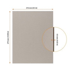 200 Pack Heavy Duty Chipboard Sheets 8.5 x 11 Inch, 22PT Thickness Binder Boa…